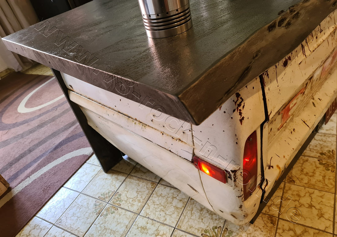 Schreibtisch Ford F-250 von 1972 Ladefläche mit Beleuchtung — Ansicht 8