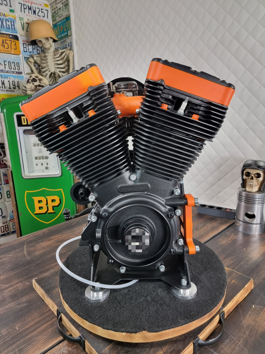 Zapfanlage „Black Orange“ Harley-Davidson Motor — Ansicht 5