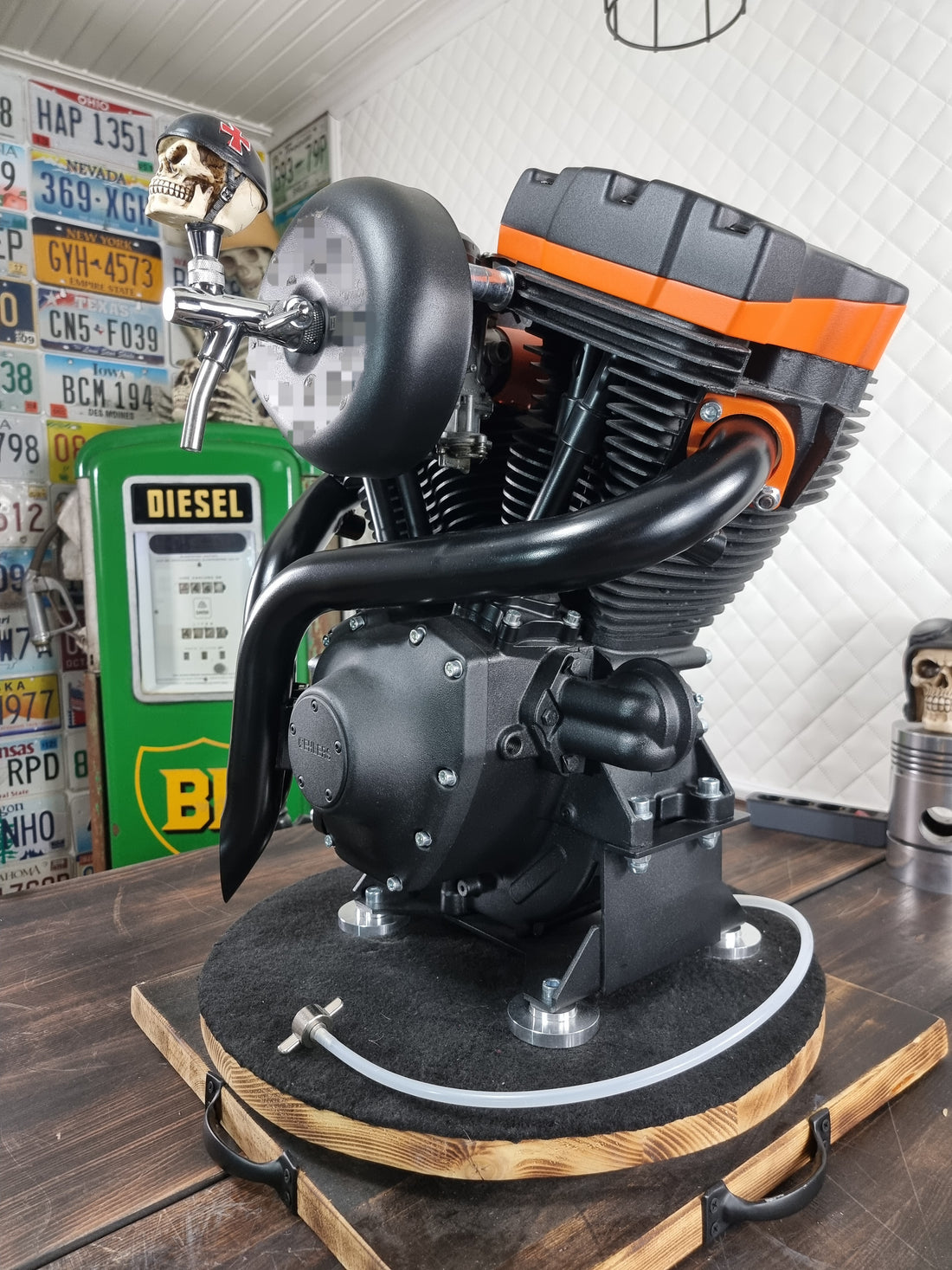 Zapfanlage „Black Orange“ Harley-Davidson Motor — Ansicht 8