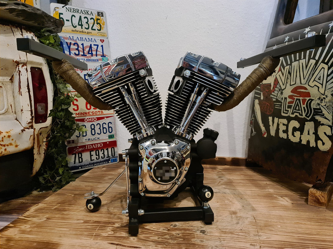 Motortisch „8-Ball“ — handgefertigtes Unikat von V8 Rock'n'Roll