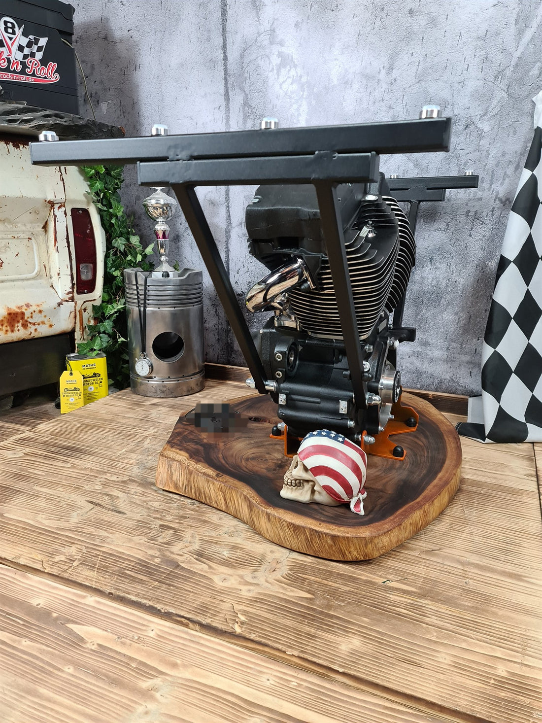 Motortisch „Dirty Orange“ — Ansicht 2