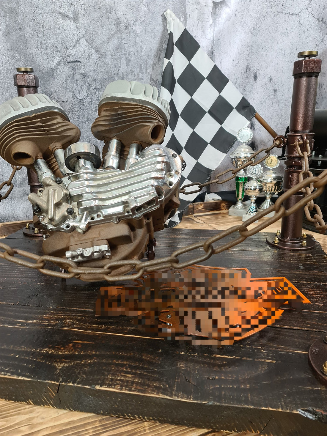 Motortisch „Flathead Industrial“ — Ansicht 3
