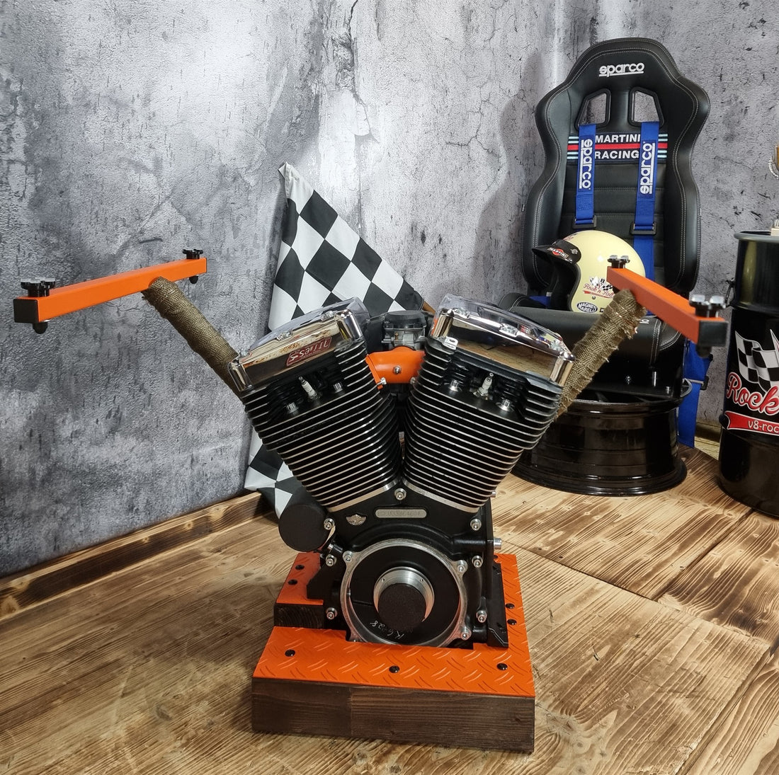 Motortisch „Harley Orange“ — Ansicht 5