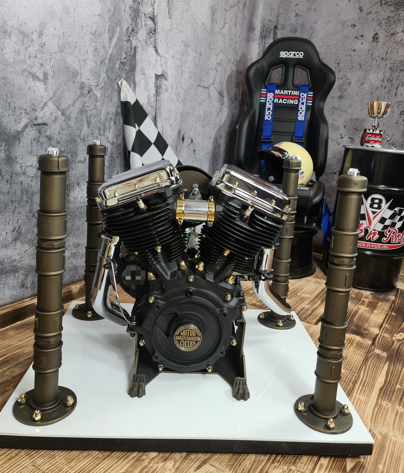 Motortisch „Panhead Little Foot“ — Ansicht 1