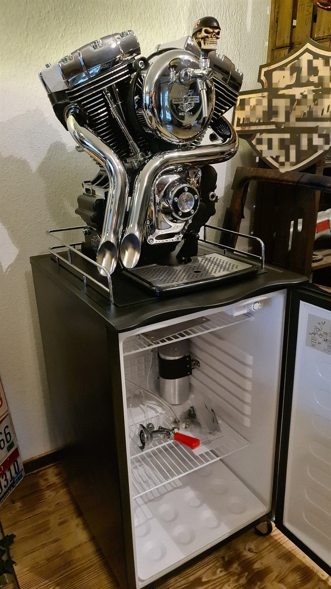 Zapfanlage „Edelstahl“ mit Kühlschrank — Ansicht 4