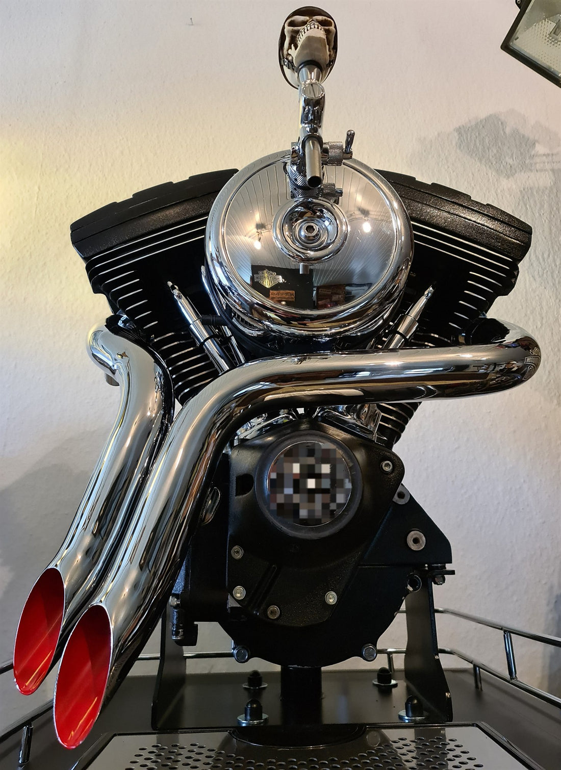 Zapfanlage „EVO Rot/Schwarz“ — handgefertigtes Unikat von V8 Rock'n'Roll