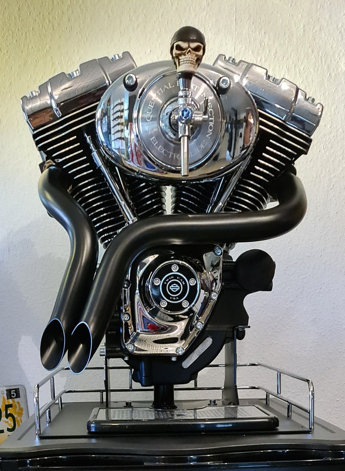 Zapfanlage „Schwarze Krümmer“ — handgefertigtes Unikat von V8 Rock-n-Roll
